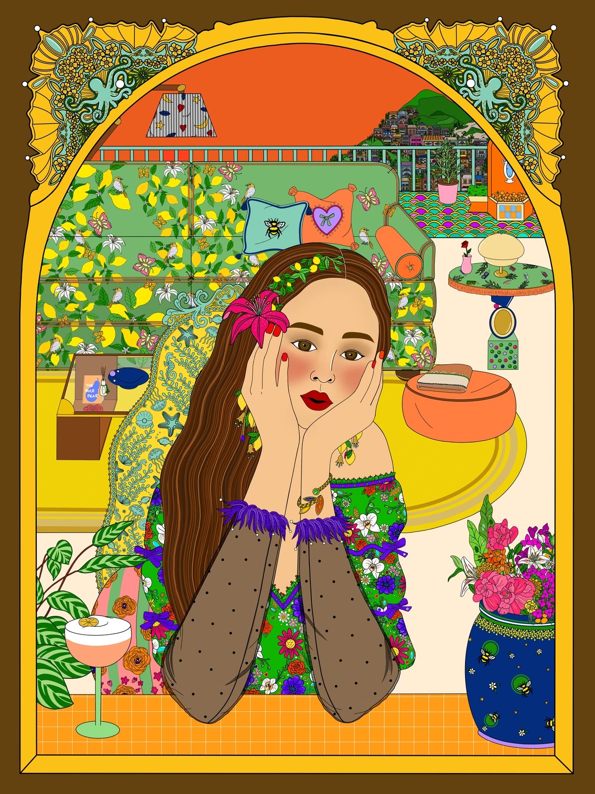 The Mirror That Turns to Gold — CASA OF J, hand-drawn